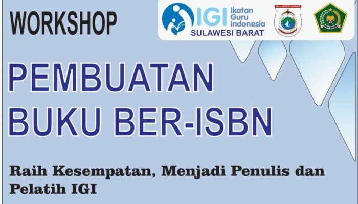 IGI Sulbar Akan Gelar Workshop Pembuatan Buku Ber-ISBN