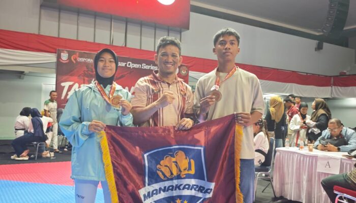 Hari Kedua Makassar Open Series 3, Tim Taekwondo Manakarra Kembali Raih 2 Emas Kelas Prestasi